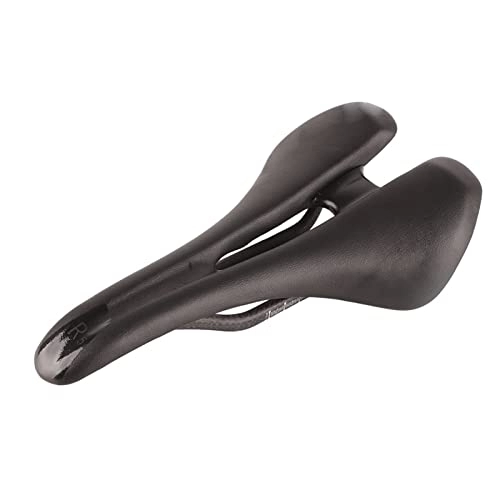 Mountain Bike Seat : Bike Saddle, Comfortable Bike Seat, Breathable Bicycle Saddle Cushion for Men Women, Carbon Leather + PU Bicycle Saddle Replacement for MTB Mountain Road Bike, Hollow Cycling Seat Cushion