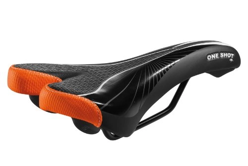 Mountain Bike Seat : Bike Saddle Mountain Bike Saddle MG 3100One Shot 6Colours AvailableMade in Italy Black Black / Orange