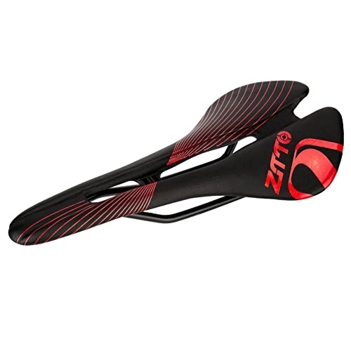 Mountain Bike Seat : Bike Saddle Seat Bicycle Cushions Comfortable Soft Mountain Bike Saddles Cycling Gear Accessories for MTB, Road Bikes, Black red