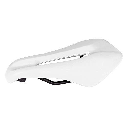 Mountain Bike Seat : Bike Seat Bicycle Cushion Hollow Cushion Ultra-light Mountain Bike Saddle Road Bicycle Seats Accessories Cycling Seats For MTB Mountain Bike, Folding Bike, Road Bike Ect (Size:146mm; Color:White)