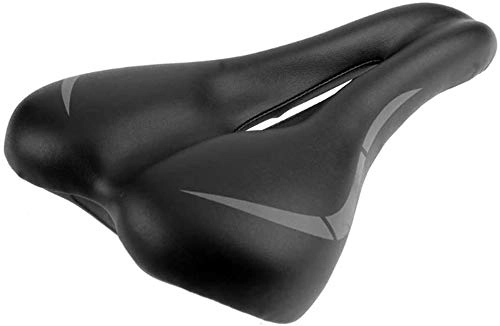 Mountain Bike Seat : Bike Seat Bicycle Saddle, Comfortable Soft Waterproof Breathable Pu Leather Elastic Non-slip Wear Resistant Ergonomic For Road Bike Mountain Bike Dirt Bike