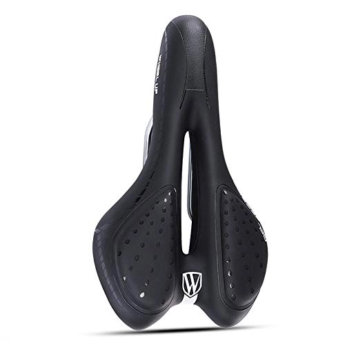 Mountain Bike Seat : Bike Seat Bike Saddle Seat Comfortable Bike Seat For Seniors Extra Wide And Padded Bicycle Saddle For Men And Women Comfort Bike Seat Replacement Bicycle Riding Equipment Bicycle Riding Equipment