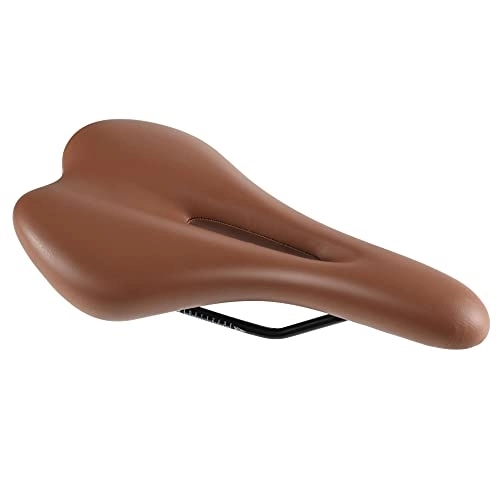 Mountain Bike Seat : Bike Seat, hollow soft, Mountain bike saddle Universal Replacement Seat Shock Absorbing Breathable Most Comfortable Seat for Men Women (Color : Brown)