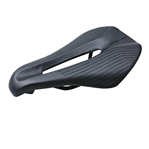 Mountain Bike Seat : Bike Seat Pad Comfortable Soft Cycling Seat Cushion Pad Bike Accessories Universal Fiber Bicycle Saddle MTB Mountain Road (Color : Black)