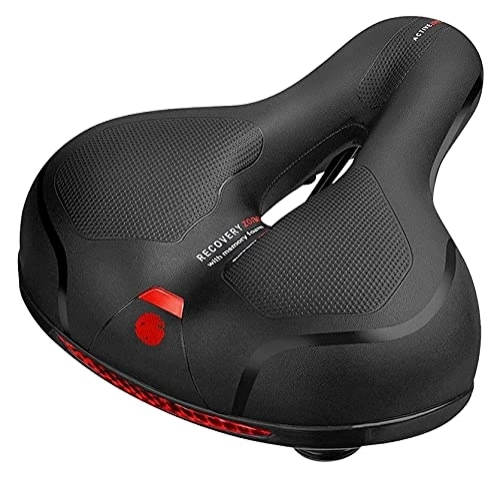 Mountain Bike Seat : Bike Seat Replacement Padded Soft High Density Memory Foam Bicycle Seat Cushion With Reflective Strips, Waterproof Protection Bicycle Saddle Cover For Road / Mountain / Folding Bike