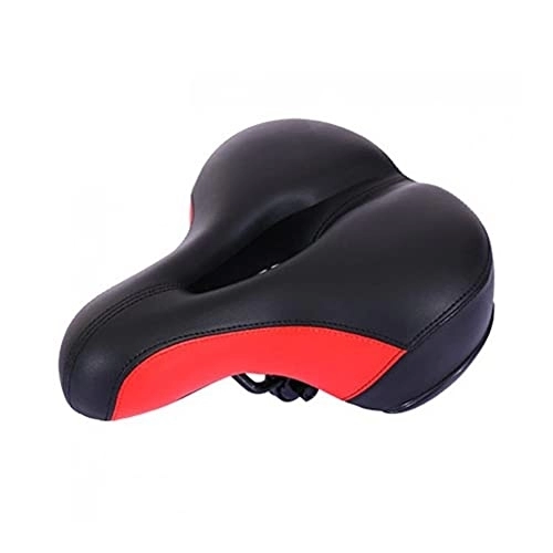 Mountain Bike Seat : Bike Seat Saddles Reflective Hollow Bicycle Saddle PVC Fabric Soft MTB Cycling Road Mountain Bike Seat Bicycle Accessories (Color : 1)