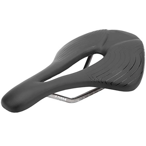 Mountain Bike Seat : BOLORAMO Mountain Bike Cushion, Microfiber Leather Hollow Bike Saddle Breathable for Most Bicycle Men and Women