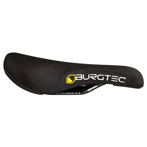 Mountain Bike Seat : Burgtec The Cloud Boost Mountain Bike Saddle - Black / Logo, Cro-Mo Rails / MTB Riding Cycling Cycle Part Bicycle Seat Comfort Chair Pad Part Component Off Road Enduro Downhill Freeride Dirt Jump Trail