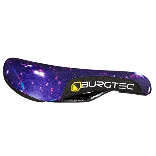 Mountain Bike Seat : Burgtec The Cloud Boost Mountain Bike Saddle - Nebula, Cro-Mo Rails / MTB Riding Cycling Cycle Part Bicycle Seat Comfort Chair Pad Part Component Off Road Enduro Downhill Freeride Dirt Jump Trail