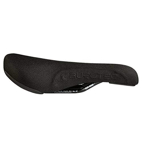 Mountain Bike Seat : Burgtec The Cloud Boost Mountain Bike Saddle - Stealth Black, Cro-Mo Rails / MTB Riding Cycling Cycle Part Seat Comfort Chair Pad Part Component Off Road Enduro Downhill Freeride Dirt Jump Trail