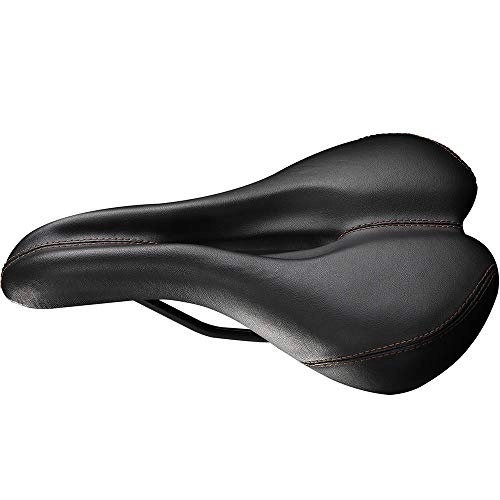 Mountain Bike Seat : BXGSHOSF Bicycle cushion bicycle riding breathable cushion saddle mountain bike wide wide comfortable cushion shock-absorbing bicycle accessories