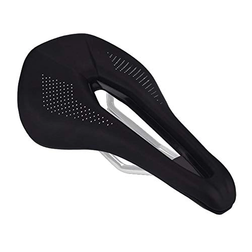 Mountain Bike Seat : CampHiking Bike Saddle-PU Soft and Comfortable Cycling Seat Cushion Pad with Central Relief Zone and Ergonomics Design Fit for Road Bike and Mountain Bike