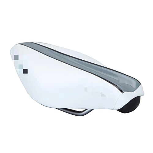 Mountain Bike Seat : canjiao shop 2022 Road Bicycle Saddle Bike Seat Mountain Bike Saddle MTB Bike Saddle Bicycle Seat Leather Cushion Damping RRO SADDLE (Color : White)