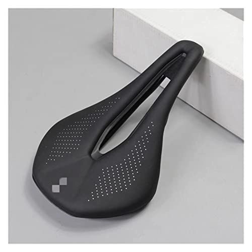 Mountain Bike Seat : canjiao shop Bicycle Seat Saddle MTB Road Bike Saddles Mountain Bike Racing Saddle PU Breathable Soft Seat Cushion (Color : Black)