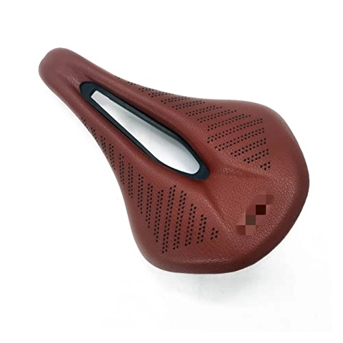 Mountain Bike Seat : canjiao shop Retro Pu Cr Mo Saddle Road Mtb Mountain Bike Bicycle Saddle Compatible With Man Cycling Saddle Trail Comfort Races Seat Bike Parts (Color : Brown)