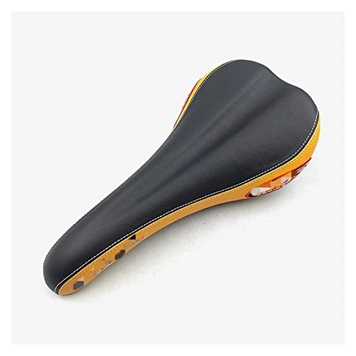 Mountain Bike Seat : CANJIE canjiao shop Bicycle Saddle Bel Air ST Comfortable Monorail Orange Synthetic Sides Soft Cycling Seat MTB Mountain Bike Saddle Accessories