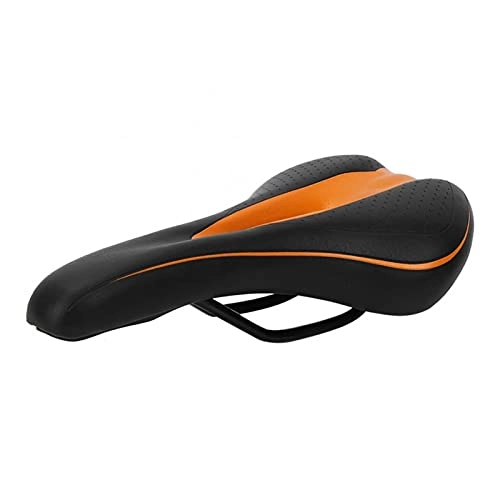 Mountain Bike Seat : CANJIE canjiao shop Bike Saddle Soft Silicone Cushion PU Leather Surface Filled Comfortable Cycling Seat Shock Absorbing Bicycle Saddle