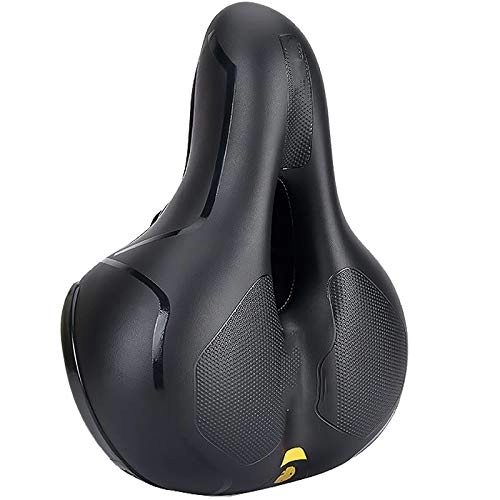 Mountain Bike Seat : CaoQuanBaiHuoDian Comfortable Bicycle Seat Bicycle Seat Mountain Bike Seat Cushion Soft and Comfortable Super Soft Riding Saddle Feel Good (Color : Yellow, Size : 26x21.5cm)