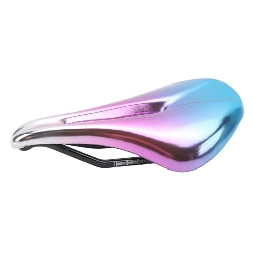 Mountain Bike Seat : Changor Bicycle Saddle, Breathable Hollow Replacement Bicycle Saddle for Mountain Bikes (Blue Purple)