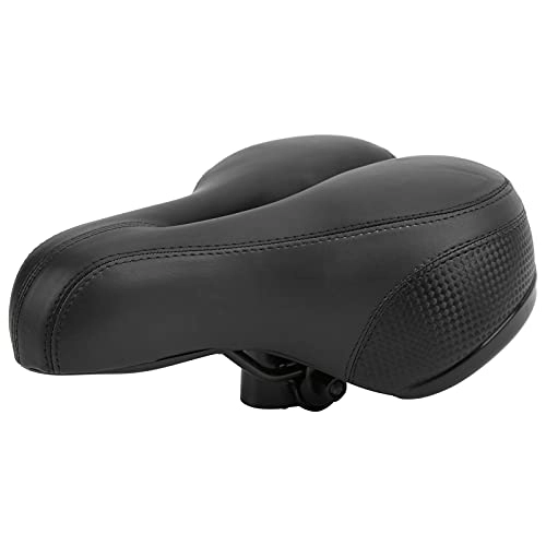 Mountain Bike Seat : Chanme Mountain Bike Saddle, Thickened Durable Enlarged Shock Absorption Bike Breathable for Riding(black)