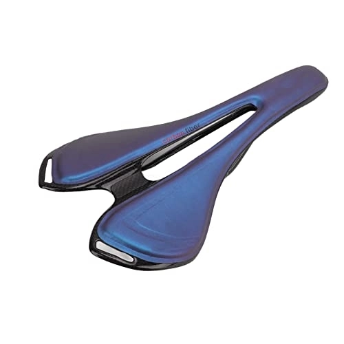 Mountain Bike Seat : CHDE Mountain bike cushion, high strength saddle, non-deformation, thin carbon fiber material for Blue
