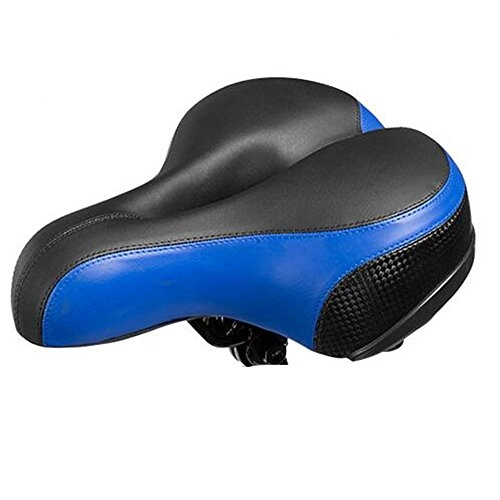 Mountain Bike Seat : CHE^ZUO BICYCLE SADDLE Ass Bicycle Cushion Thick Comfortable Ultra-Wide Mountain Bike Saddle Riding Bicycles Equipment Parts, the Black-Green D, 250 * 200Mm