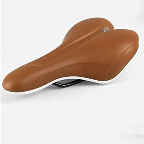 Mountain Bike Seat : CHE^ZUO BICYCLE SADDLE Bicycle Cushion Mountain Bike Saddle Comfortable Silicone Car Seat Ride A Bicycle Accessory Equipment, Brown, 280 * 160Mm