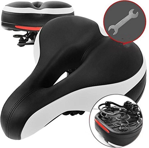 Mountain Bike Seat : CHE^ZUO BICYCLE SADDLE Bike Ride A Bicycle On the Seat Cushion Thick Silicone Cushion, White B, 250 * 200Mm