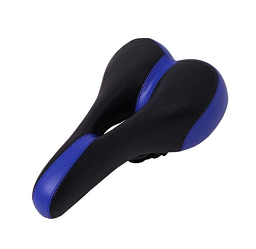 Mountain Bike Seat : CHE^ZUO BICYCLE SADDLE Comfort Bicycle Seat Cushion Shock Absorber Thick Ultra-Wide Motorcycle Accessory Mountain Bike Saddle, Blue B, 270 * 150Mm
