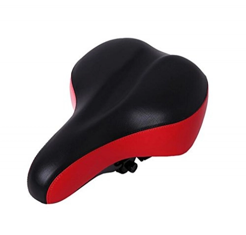 Mountain Bike Seat : CHE^ZUO BICYCLE SADDLE Comfort Bicycle Seat Cushion Shock Absorber Thick Ultra-Wide Motorcycle Accessory Mountain Bike Saddle, Red A, 270 * 200Mm