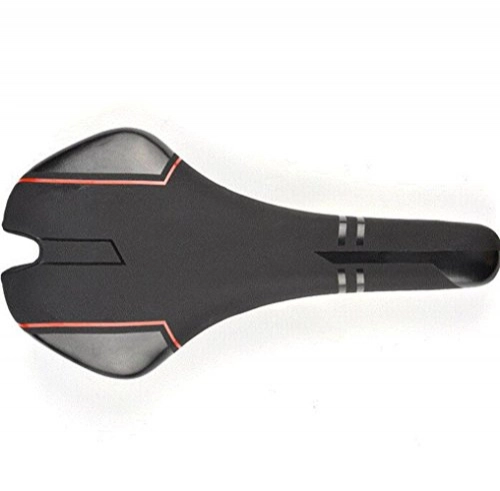 Mountain Bike Seat : CHE^ZUO BICYCLE SADDLE Cycling Seat Cushion Sleek Frosted Racing Sit, Black and Red, 280 * 140 * 55Mm Package