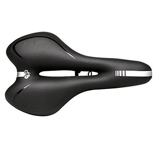 Mountain Bike Seat : CHE^ZUO BICYCLE SADDLE Thick Comfortable Silicone Cushion Bicycle Road Mountain Bike Saddle Riding A Bicycle Parts, Red B, 280 * 160Mm