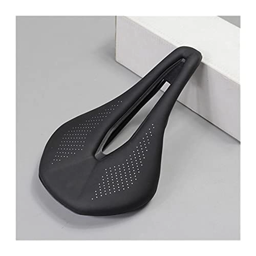 Mountain Bike Seat : CHENGHAN Bicycle Seat Saddle MTB Road Bike Saddles Mountain Bike Racing Saddle PU Breathable Soft Seat Cushion (Color : Black)