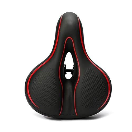 Mountain Bike Seat : CHENMIAOMIAO Bicycle Cushion Mountain Bike Saddle Riding Cushion Seat Bike Seat Soft Comfortable Seat Cushion Cycling Accessories (Color : A, Size : M)