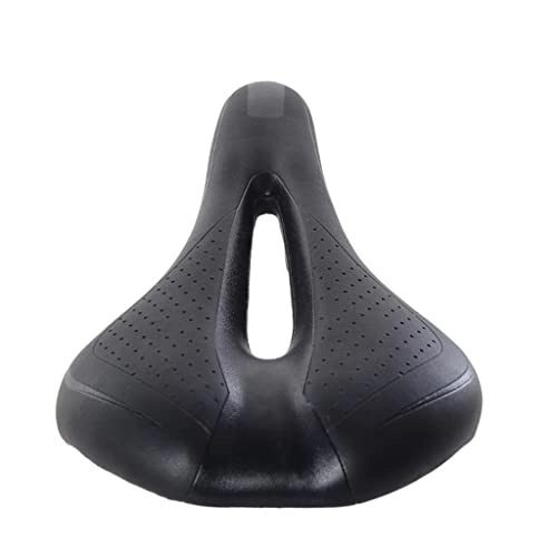 Mountain Bike Seat : CHENMIAOMIAO Bicycle Cushion Soft Mountain Bike Saddle Bicycle Seat Saddle Hollow Seat Cushion Thickening Folding Seat Cushion Accessories (Color : A, Size : M)