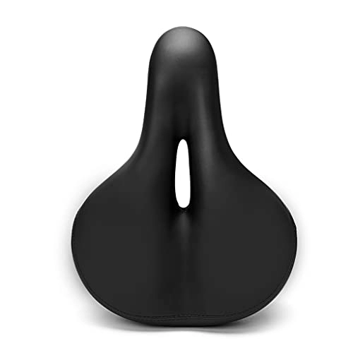 Mountain Bike Seat : CHENMIAOMIAO Bicycle Saddle Bicycle Seat Black Cushion Thickening Shock Absorption Bicycle Seat Equipment Mountain Bike Seat Cushion (Color : A)