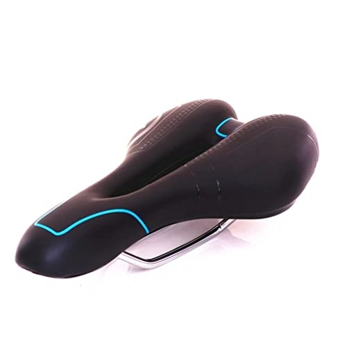 Mountain Bike Seat : CHENMIAOMIAO Mountain Bike Comfortable Seat Cushion Thickened and Stable Saddle Hollow Seat Cushion Spare Parts Bicycle Equipment (Color : A, Size : M)