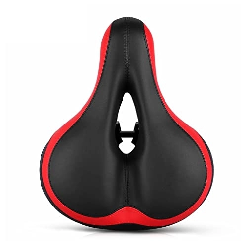 Mountain Bike Seat : CHENMIAOMIAO Reflective Elastic Saddle Mountain Bike Seat Cushion Bicycle Seat Cushion Bicycle Seat Accessories Equipment Seat Hollow Accessories (Color : A, Size : M)