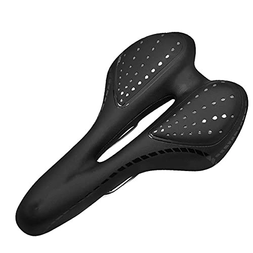 Mountain Bike Seat : CHYL Bike Saddle - Most Comfortable Bike Seat For Men - Mens Padded Bicycle Saddle With Soft Cushion - Outdoor Riding Silicone Cushion, Universal For Bicycles Accessories Components, Black