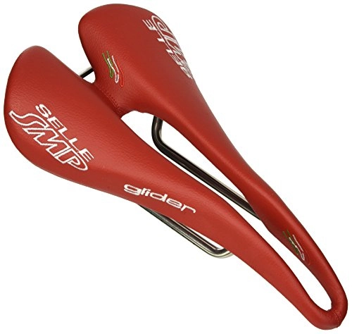 Mountain Bike Seat : Cicli Bonin Unisex's Smp 4Bike Glider Saddles, Red, One Size
