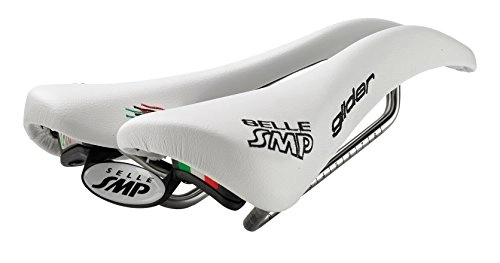 Mountain Bike Seat : Cicli Bonin Unisex's Smp 4Bike Glider Saddles, White, One Size