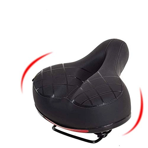 Mountain Bike Seat : clifcragrocL Wide Breathable Soft Flexible Bike Seat Cushion Shockproof Design Big Bum Extra Comfort Bike Saddle Fits MTB Mountain Bike