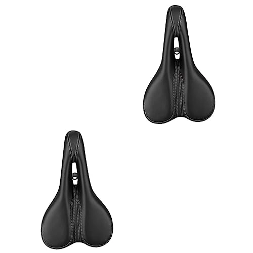 Mountain Bike Seat : CLISPEED 2pcs Replacement Seat Stationary Road Bike Seat Indoor Cycling Cushion Bike Saddle Noseless Bike Seat Bike Cushions Bike Seats Cycle Saddle Mountain Bike Saddle Pad Men and Women