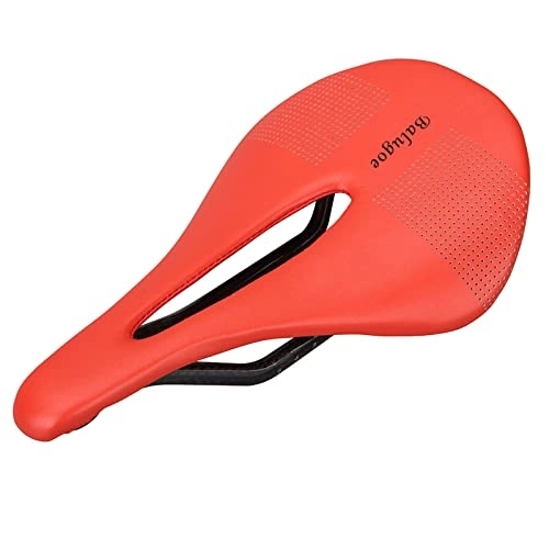 Mountain Bike Seat : CLKPEN Bicycle Saddle Bike Seat Comfort Saddle for Road Mountain Bike Universal Cycling Accessories, Red