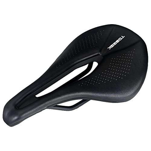 Mountain Bike Seat : CLKPEN Bike Cycling Saddle Mountain Bike Seat Breathable Comfortable with Soft Cushion for Women Men Cycling, Fit for Road Bike and Mountain Bike, Black
