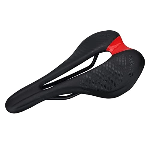 Mountain Bike Seat : CLKPEN Mountain Bike Seat with Central Relief Zone and Ergonomics Design Fit, Comfort Bike Saddle for Women Men MTB / Exercise Bike / Road Bike Seats, black and red