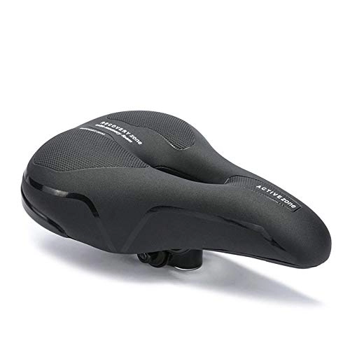 Mountain Bike Seat : COEWSKE Bike Seat Memory Foam Padded Comfort Breathable Bicycle Saddle Fit Most Bikes (Black White)