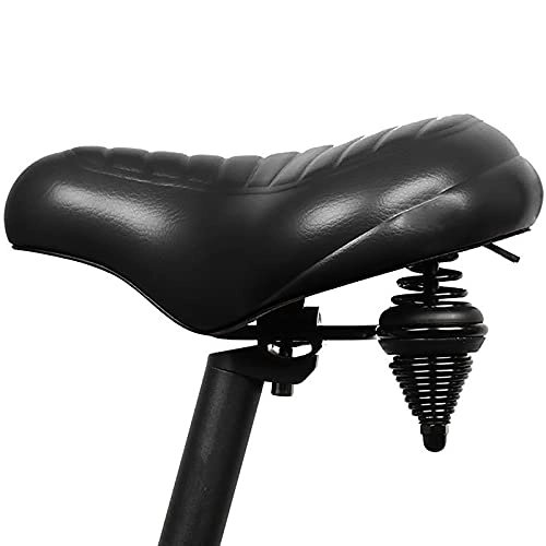 Mountain Bike Seat : Comfortable Bicycle Seat Mountain Road Bike Saddle Seat Cushion Comfortable Seat Cushion General Riding Equipment Feel Good (Color : Black, Size : 27x25cm)
