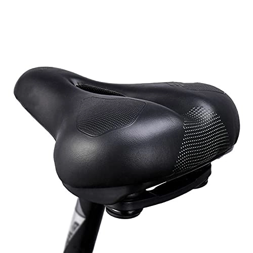Mountain Bike Seat : Comfortable Bike Seat Bicycle Saddle, Soft Cycle Saddle Wide Cushion Waterproof Breathable with for Women and Men Mountain Bike Folding Bike Road Bike Fit Most Bikes