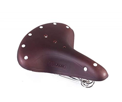 Mountain Bike Seat : cooloh Vintage Classic Comfort Leather Touring Low Rider Bicycle Bike Cycling Saddle Seat Coffee